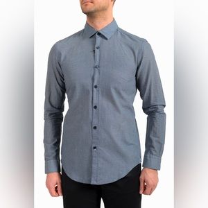 HUGO BOSS Slim Fit Rikki-53 Geo-Dot
Print Shirt Size M - Excellent Condition